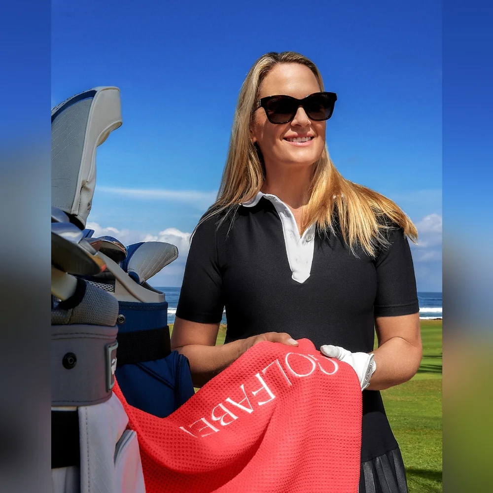 Fabell Golfabella Coral Golf Towel